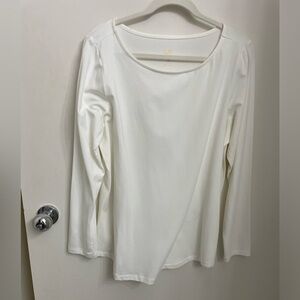 Bateau neck knit shirt